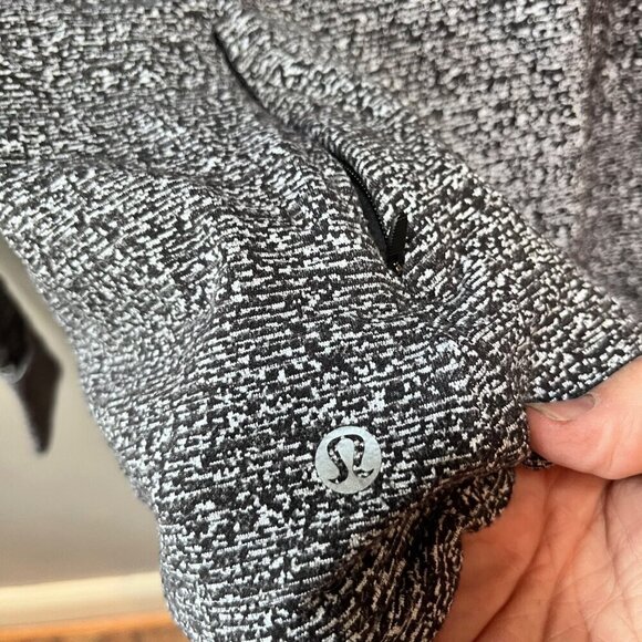 Lululemon Runderful Long Sleeve Reconnect Jacquard Running Luon White Black - Sz - Picture 3 of 6